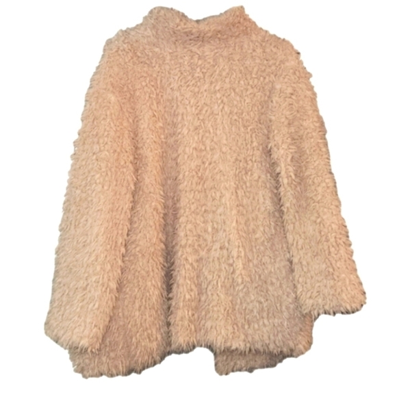 SAGE The Label Tan/ Cream Shag Jacket Size Large - Picture 4 of 4